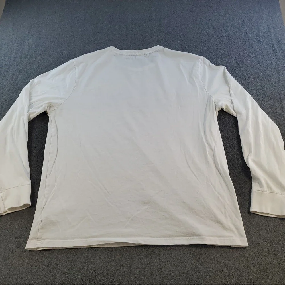 Polo Ralph Lauren Graphic T-Shirt  Men’s Size Large White Long Sleeve Logo